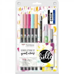Set Caligrafie & Watercoloring Tombow Good Vibes Lettering