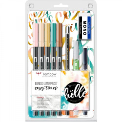 Set Caligrafie & Watercoloring Tombow Cozy Times Lettering