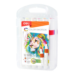 Set 12 markere acrilice Color Eotion Deli