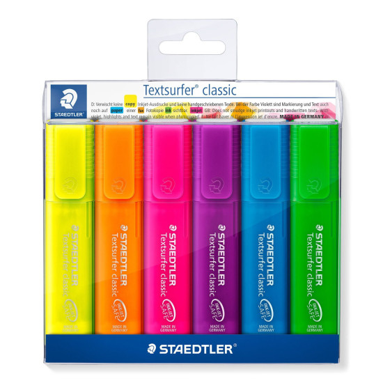 Set 6 textmarker Staedtler Classic