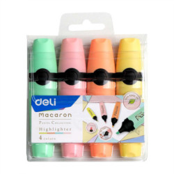 Set 4 textmarker Deli Macarons