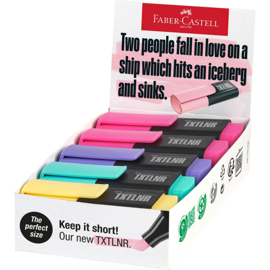 Textmarker mini pastel culori asortate B Faber-Castell