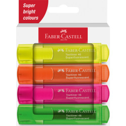 Set 4 textmarker superfluorescent 1546 Faber-Castell