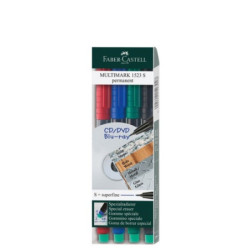 Set 4 Marker Permanent S Multimark Faber-Castell