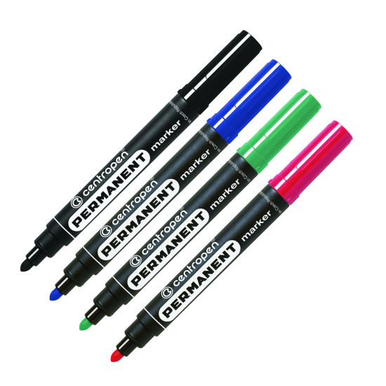 Marker permanent varf rotund 2.5mm Centropen 8566