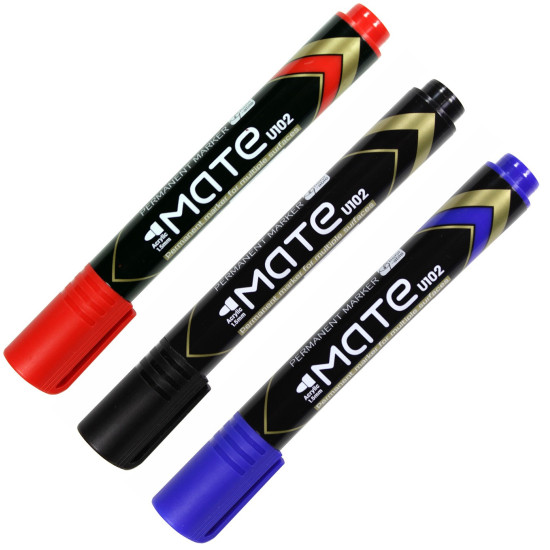 Marker permanent varf rotund 1.5mm Mate Deli