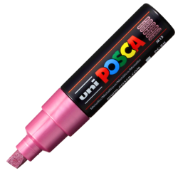 Marker culori metalizate varf 8mm UNI Posca PC-8K