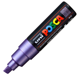 Marker culori metalizate varf 8mm UNI Posca PC-8K