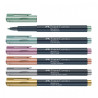 Set 6 Marker permanent Metallics Faber-Castell