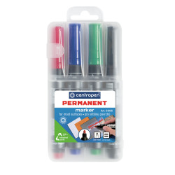 Marker permanent 4buc/set Centropen 8566